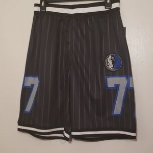 Official NBA Luka Basketball Shorts Black, Blue
